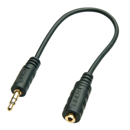 Adattatre audio lindy 3,5m/2,5f 20cm 3,5mm m/2,5mm f [35699]