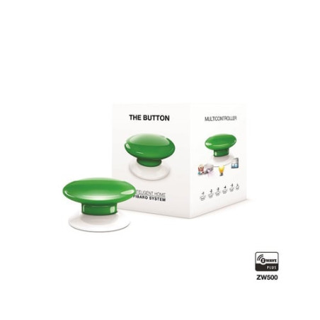 Bottone fibaro the button, verde [fgpb-101-5-eu]