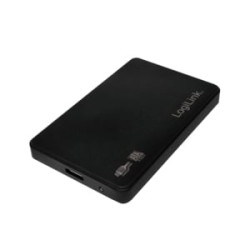 Box hard disk 2,5 logilink usb 3.0/sata nero alu senza viti [ua0256]