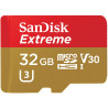 32gb scheda microsdhc sandisk v30 a1 extreme 100mb sdsqxaf-032g-gn6ma