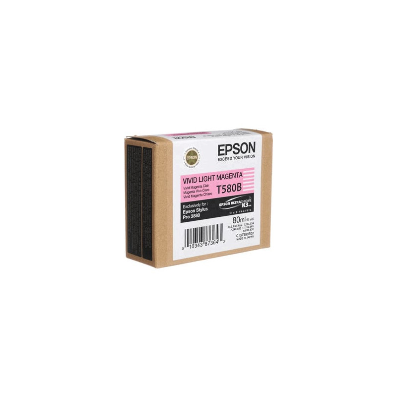 Cartuccia epson magenta chiaro ultrachrome k3 (80ml). [c13t580b00]