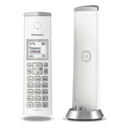 Telefono cordless panasonic kx-tgk220jtw bianco/grigio