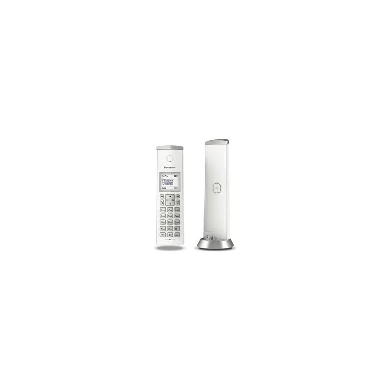 Telefono cordless panasonic kx-tgk220jtw bianco/grigio