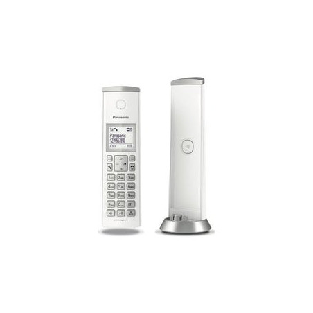 Telefono cordless panasonic kx-tgk220jtw bianco/grigio