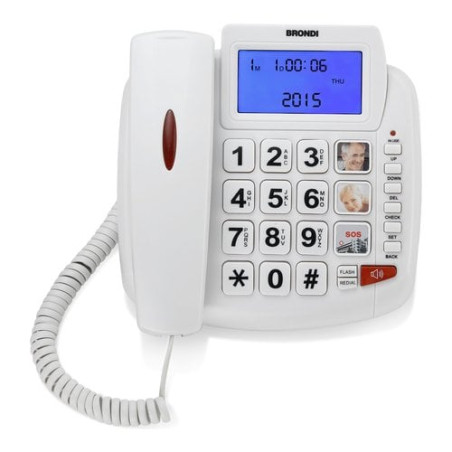 Telefono fisso brondi bravo 90 bianco