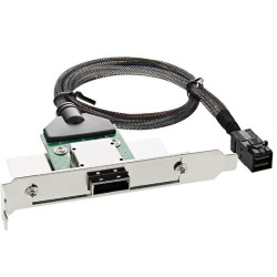 Adattatore sas inline hd su staffa pci con foro centronics50p con