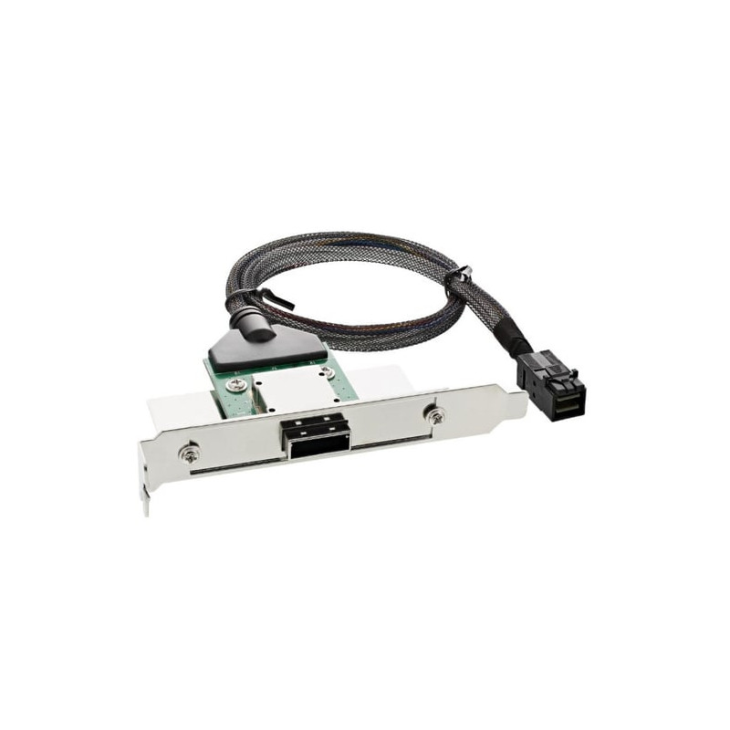 Adattatore sas inline hd su staffa pci con foro centronics50p con