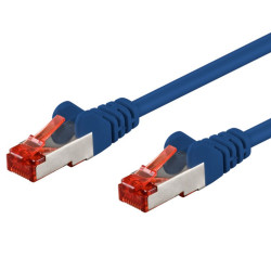 Cavo di rete patch in rame cat. 6 blu sftp lszh 10m