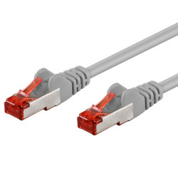 Cavo di rete patch in rame cat. 6 grigio sftp lszh 15m