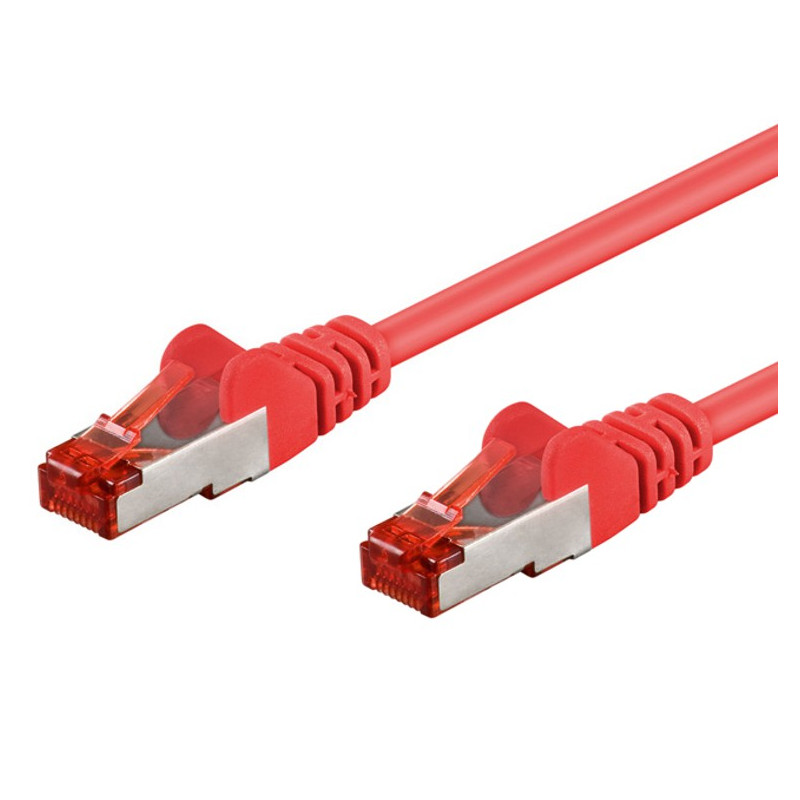 Cavo di rete patch in rame cat. 6 rosso sftp lszh 7,5m