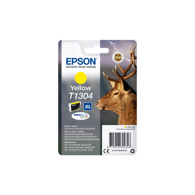 Cartuccia epson gialla per b42wd/wf pro 7015 taglia xl [c13t13044010]