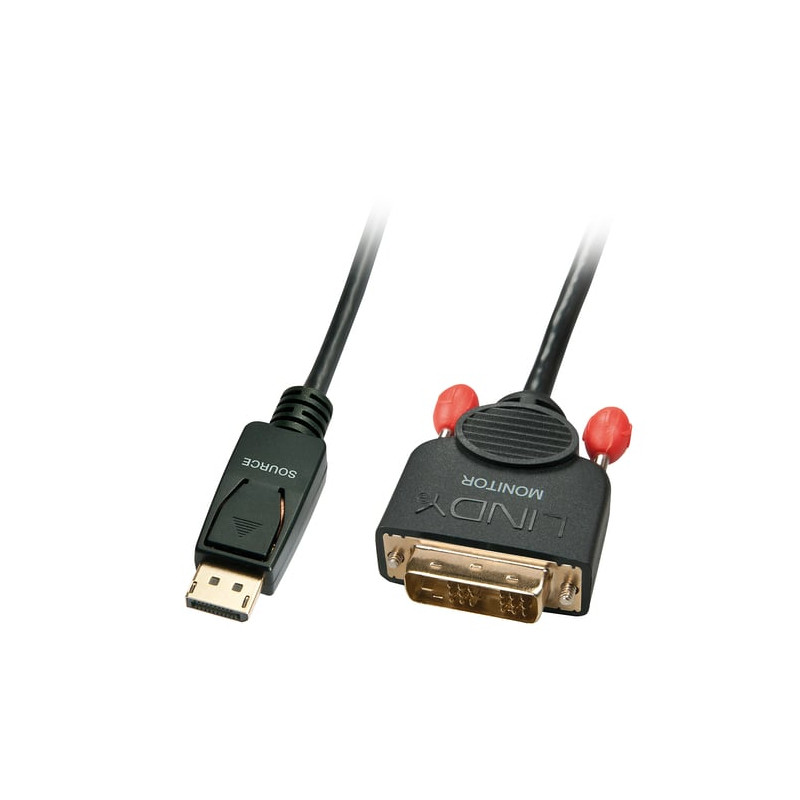 Adattatore lindy displayport / dvi, 0.50m dp a dvi [41489]