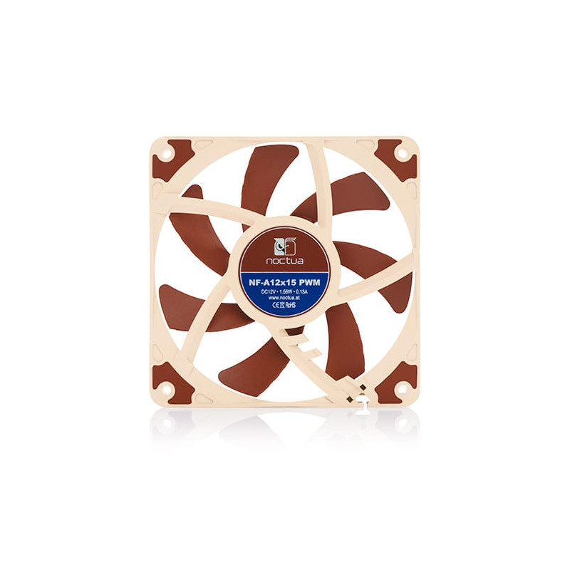 Ventola 120x120 noctua nf-a12x15 beige/marrone [nf-a12x15-pwm]