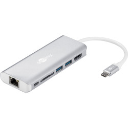 Hub usb goobay usb-c premium con 6 porte