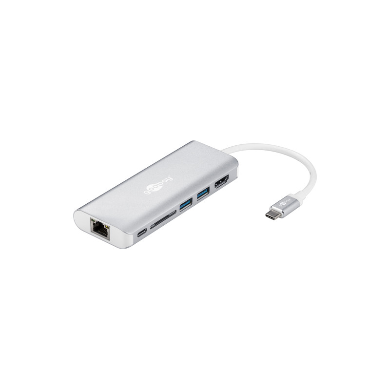 Hub usb goobay usb-c premium con 6 porte