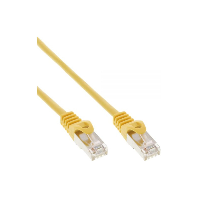 Cavo di rete inline sf/utp, cat.5e, guaina pvc, cu (100 rame), giallo,