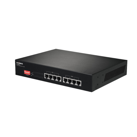 Switch edimax 8-porte poe 10 mbps nero [es-1008p v2]