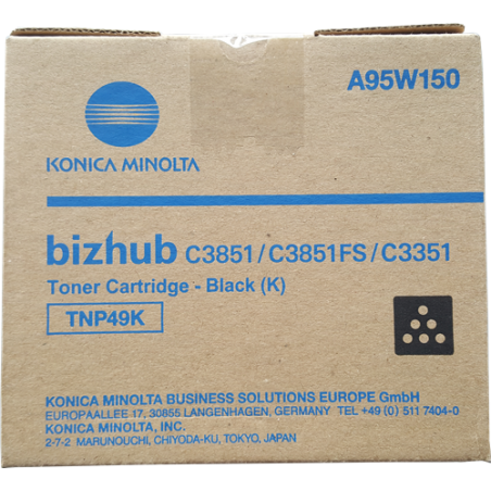 Toner konica minolta a95w150 tnp49k nero [a95w150]