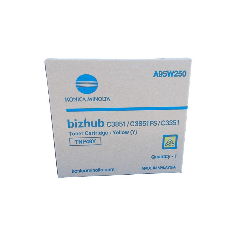 Toner konica minolta a95w250 tnp49y giallo [a95w250]
