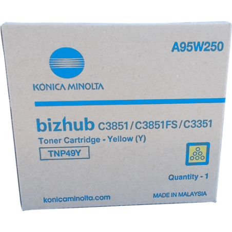 Toner konica minolta a95w250 tnp49y giallo [a95w250]