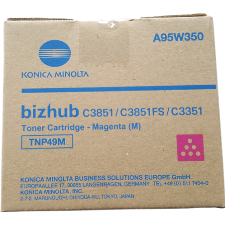 Toner konica minolta a95w350 tnp49m magenta [a95w350]