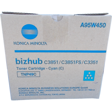 Toner konica minolta a95w450 tnp49c ciano [a95w450]