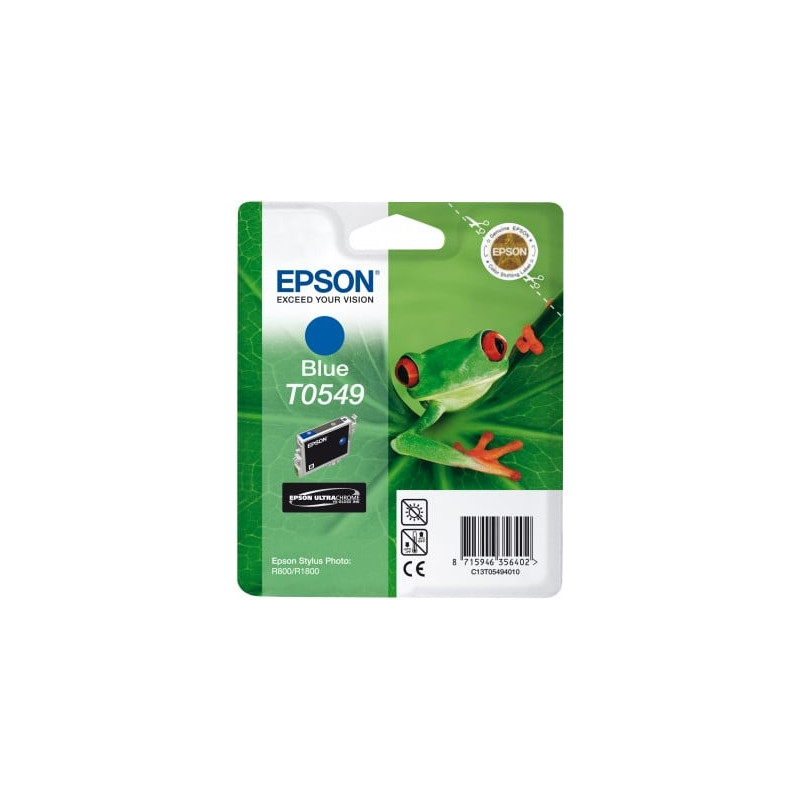 Cartuccia epson blu hi-gloss photo r800 r1800 blister con rs