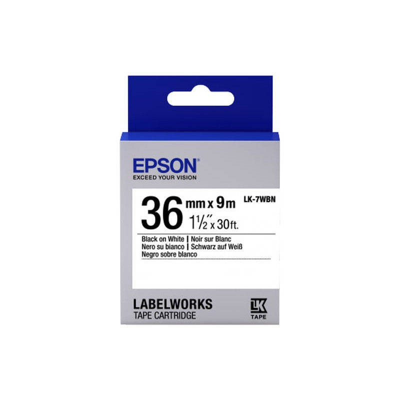Nastro epson c53s657006 lk-7wbn [c53s657006]