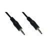 Cavo audio inline 3,5mm nero 0,5m [99932d]
