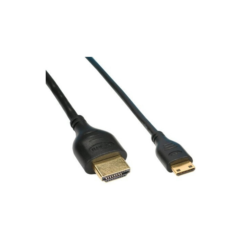 Cavo hdmi inline mini hdmi superslim con ethernet stecker a / c 0,5m