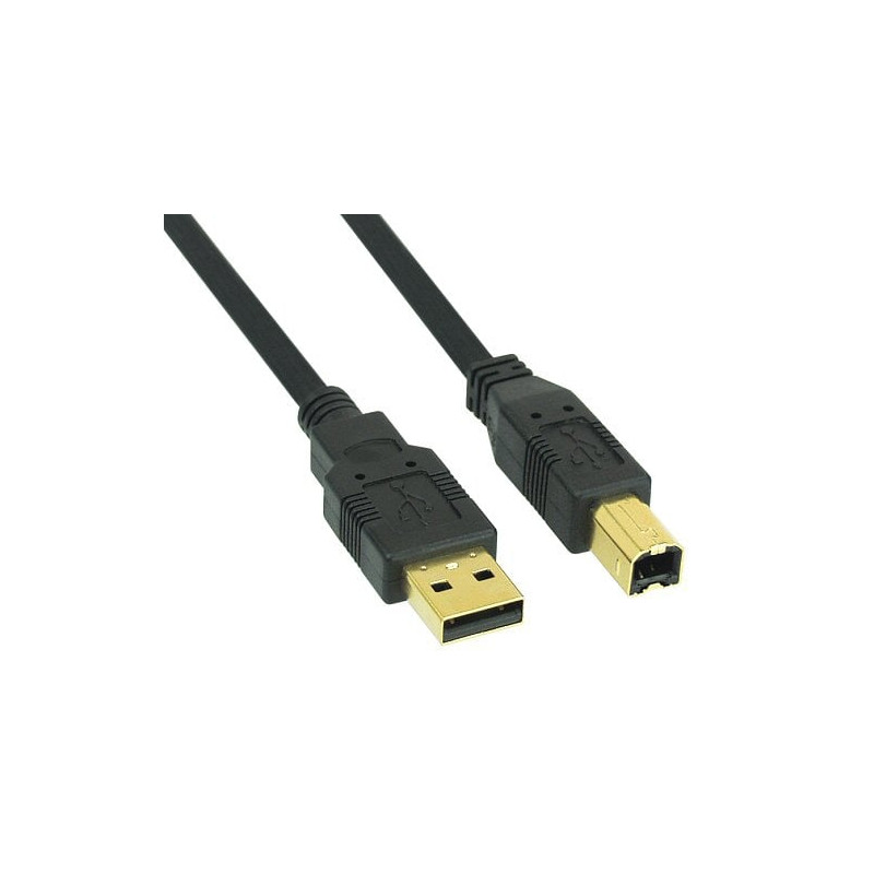 Cavo usb inline 2.0 typ-a su typ-b 1m nero [34510s]