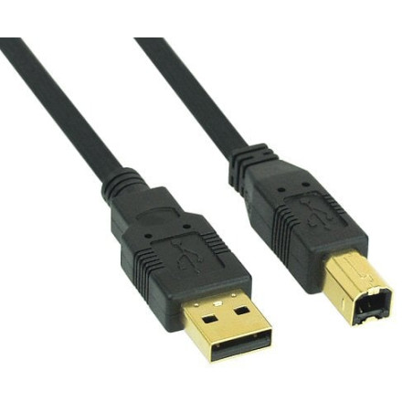 Cavo usb inline 2.0 typ-a su typ-b 1m nero [34510s]