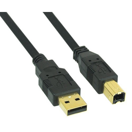 Cavo usb inline 2.0 typ-a su -b 2m nero [34518s]