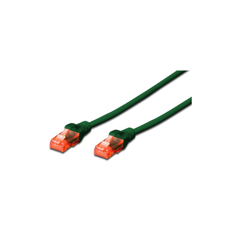 Cavo di rete digitus rj45 u-utp cat6 1.00m verde - lszh [dk-1617-010/g]