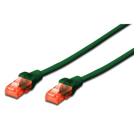 Cavo di rete digitus rj45 u-utp cat6 1.00m verde - lszh [dk-1617-010/g]