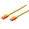Cavo di rete digitus rj45 u-utp cat6 2.00m giallo - lszh
