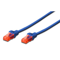 Cavo di rete digitus rj45 u-utp cat6 5.00m blu - lszh [dk-1617-050/b]