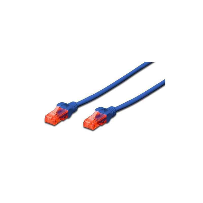Cavo di rete digitus rj45 u-utp cat6 5.00m blu - lszh [dk-1617-050/b]