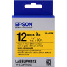 Nastro etichettatrice epson giallo x txt nero,alt. adesivo 12/9 lk-4ybw
