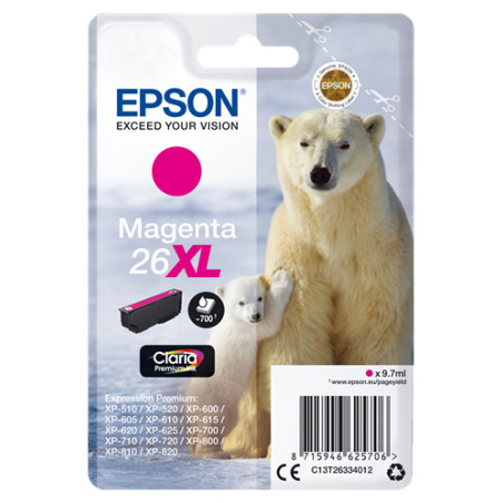 Cartuccia epson singlepack magenta 26xl - orso polare
