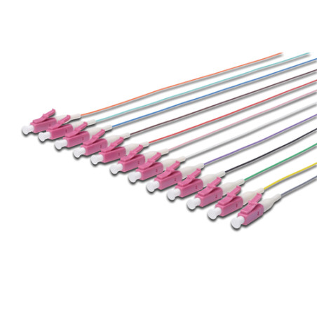 Cavo in fibra ottica digitus lwl lc simplex om4 12stk 2.00m [dk-25332-02-4]