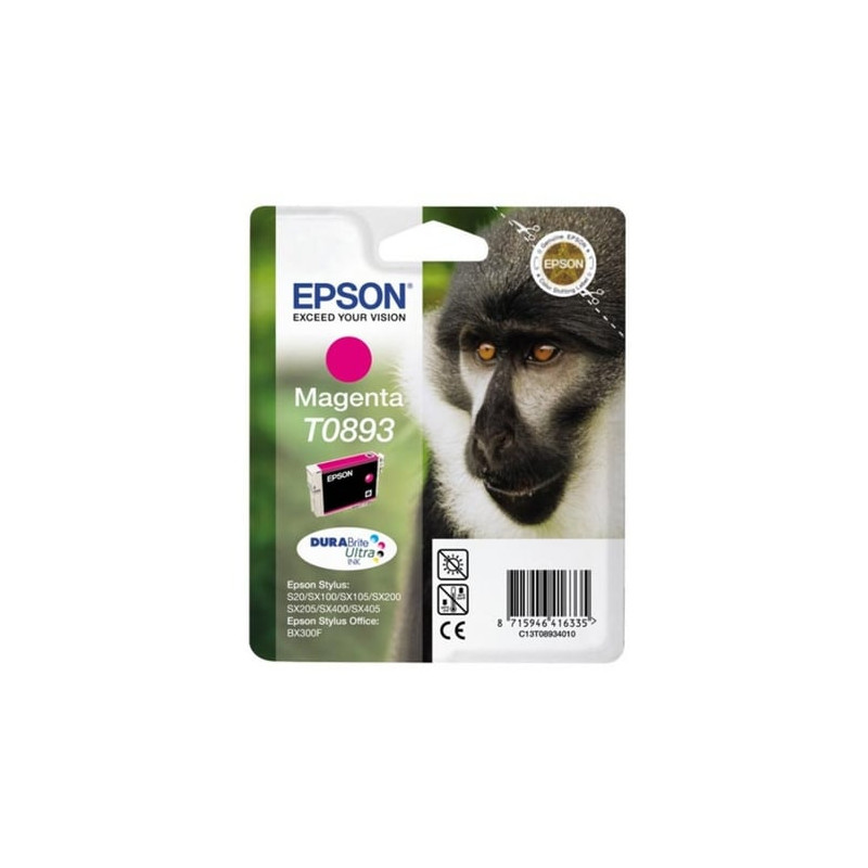 Cartuccia epson magenta durabrite ultra blister rs [c13t08934011]