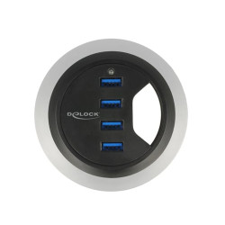 Hub usb delock 4-porte usb3.0 per scrivania [62868]