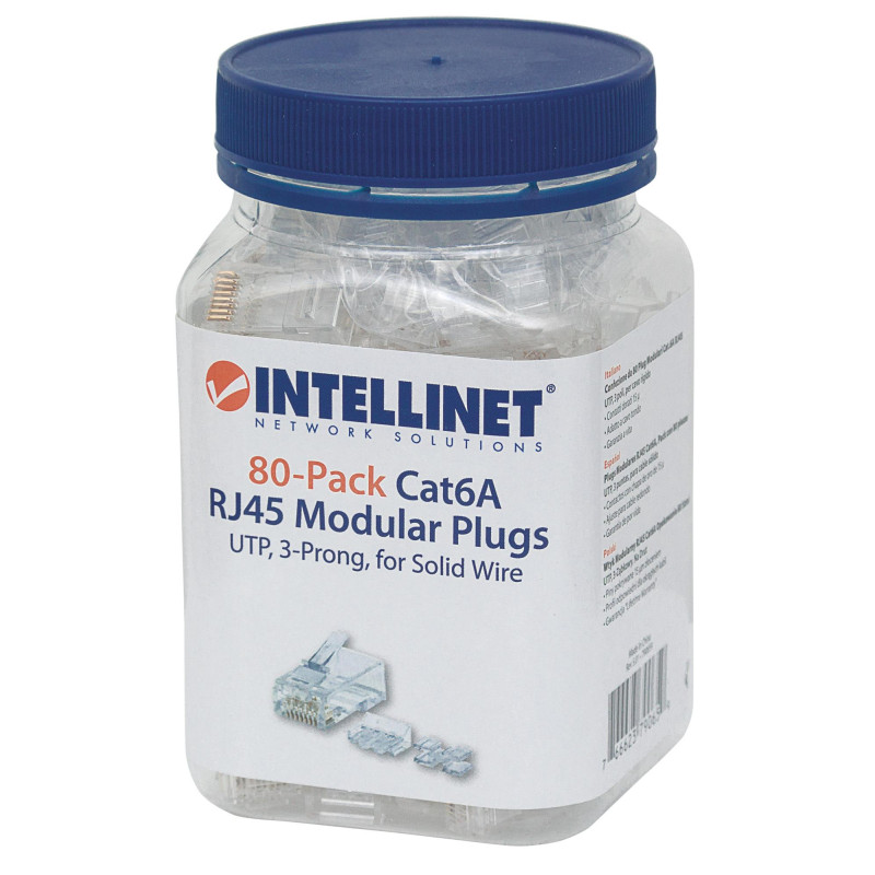Confezione da 80 plug modulari cat.6a rj45