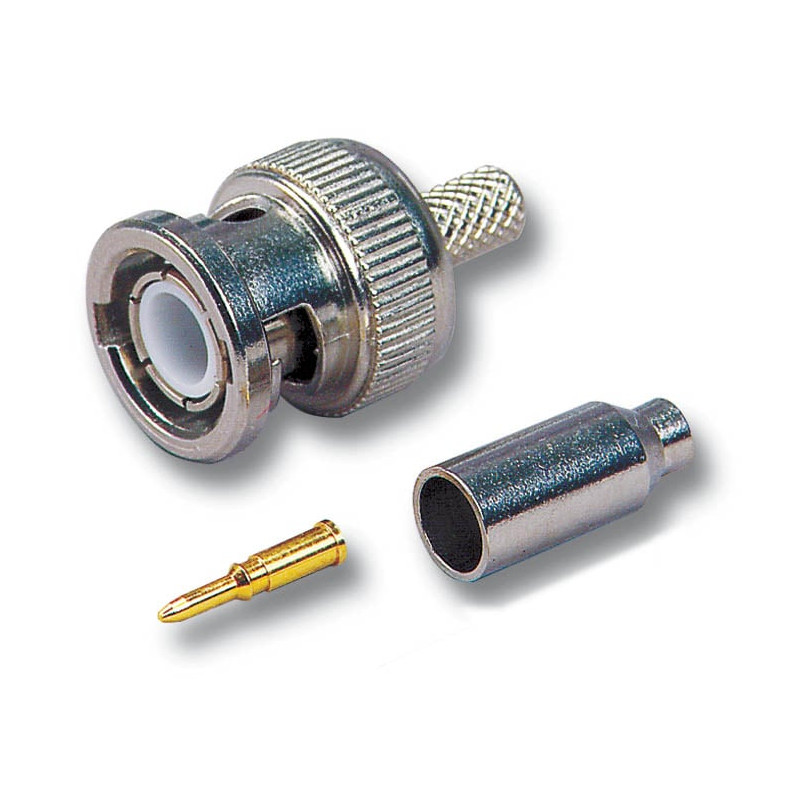 Connettore bnc masc.a crimpare per rg58