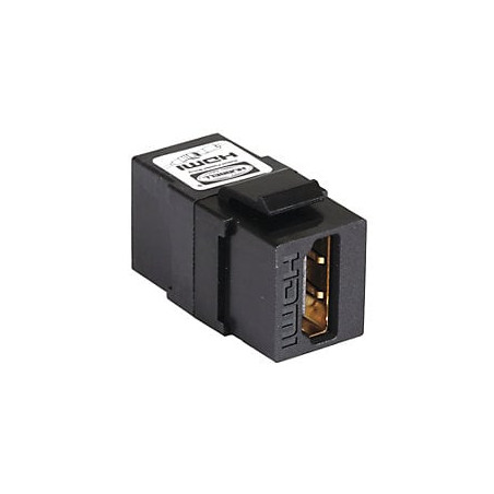 Adattatore hdmi f/f tipo a per pannelli patch nero