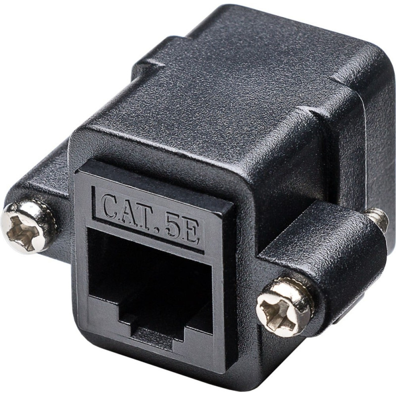 Adattatore rj45 f/rj45 f da pannello cat.5e utp