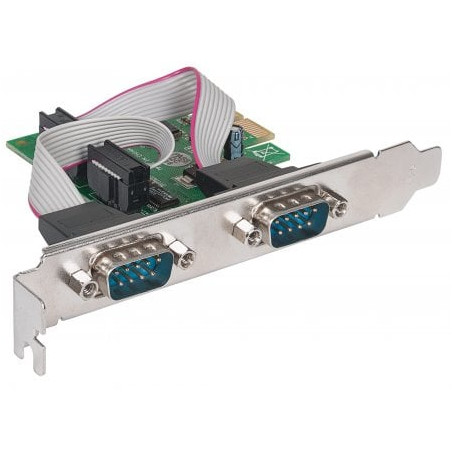 Scheda pci manhattan seriale 2 porte db9 m