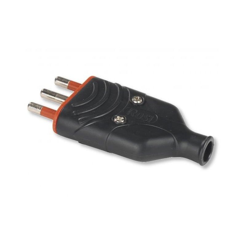 Spina mobile in gomma 16a 250v nero