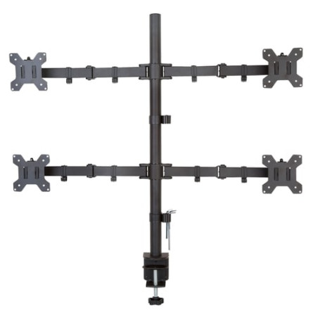 Supporto monitor techly per 4 monitor 13-27'' con morsetto